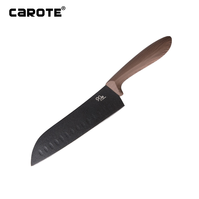 Carote菜刀家用厨房不锈钢锋利切片肉厨师专用 7英寸三德刀