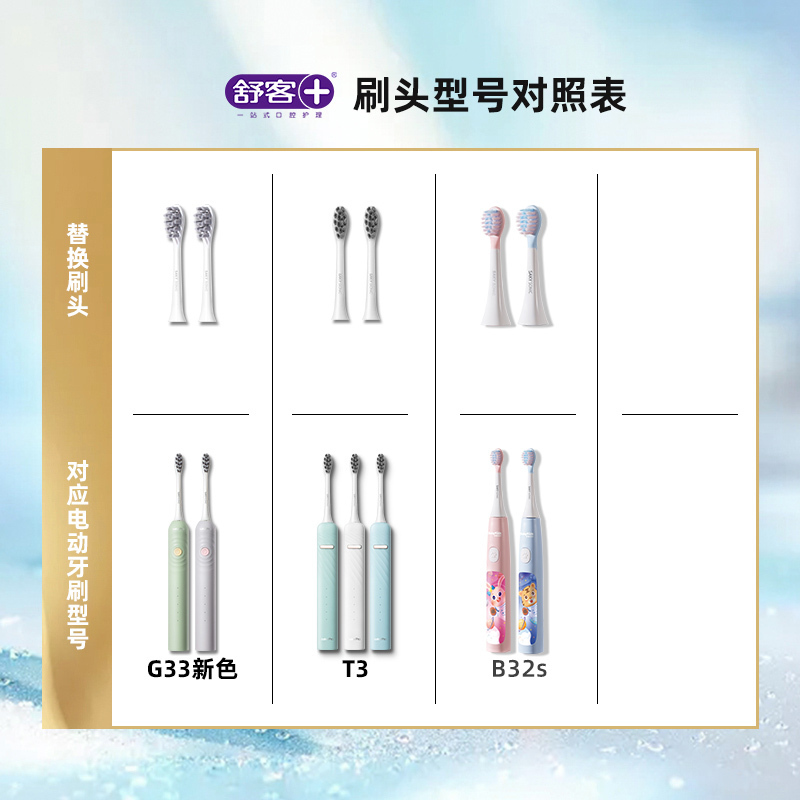 舒客电动牙刷头B32适配
