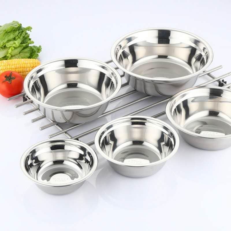 304不锈钢盆汤盆圆盆汤碗盆子碗家用加厚食堂饭盆料盆打蛋盆