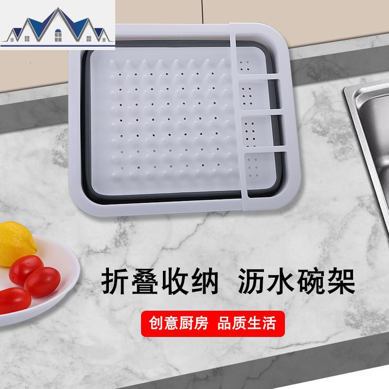 厨房碗筷收纳盒放碗整理箱家用装碗盆沥水架餐具置物柜碗碟折叠架 三维工匠收纳层架高清大图