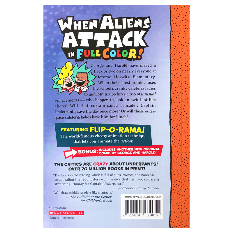 [正版]进口英文原版 Captain Underpants #3: 彩色版平装Invasion OF Incredib高清大图