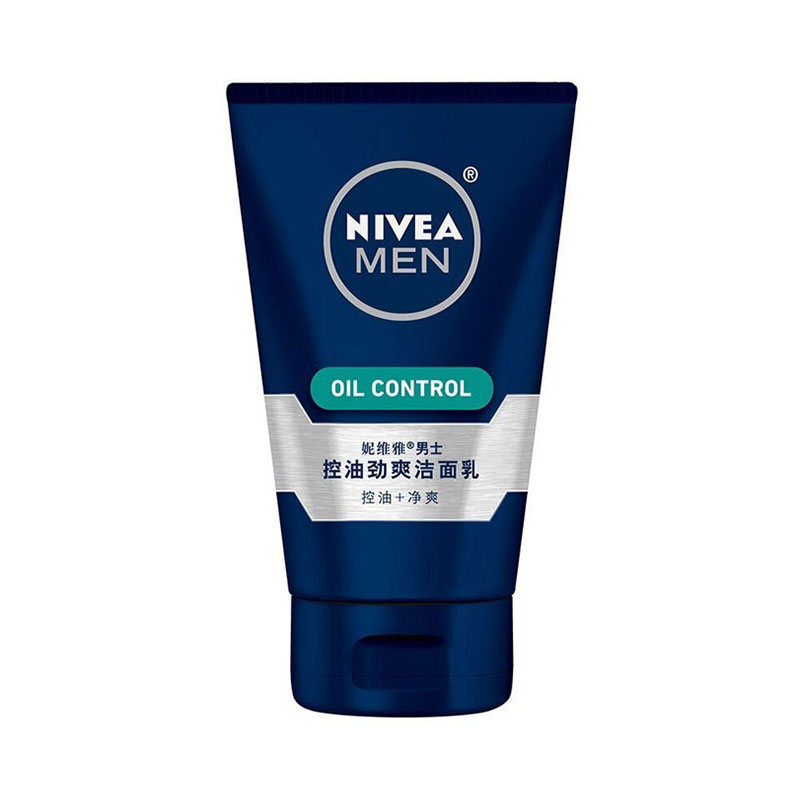 妮维雅(NIVEA)男士控油劲爽洁面乳100g 控油平衡 保湿补水 (新老包装随机发)男士洗面奶 男士洁面高清大图