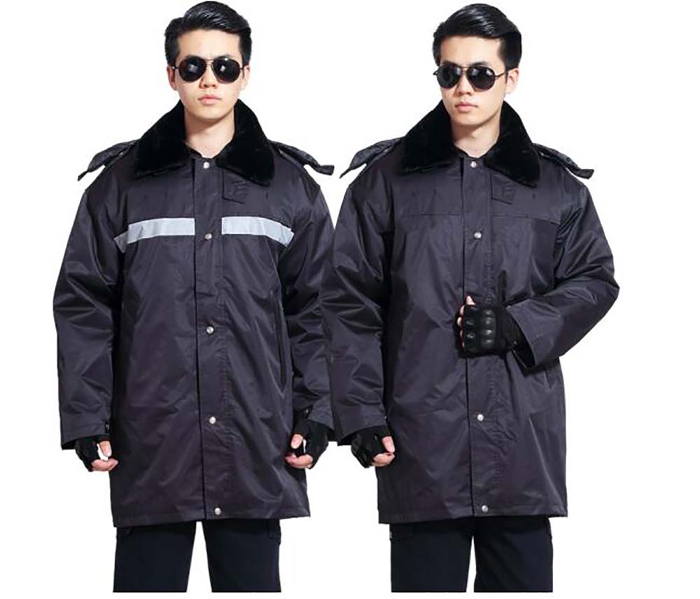 辅警棉服保安军大衣加厚保暖棉袄大衣物业制服保安冬装执勤服
