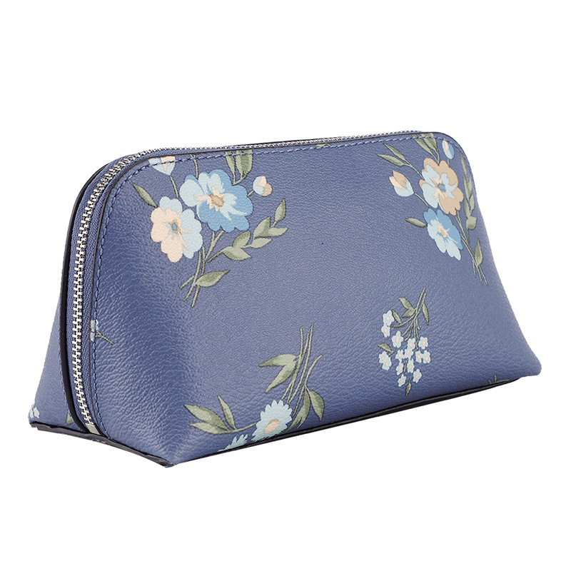 COACH 蔻驰 奢侈品 欧美时尚纯色印花皮革化妆包手包 女