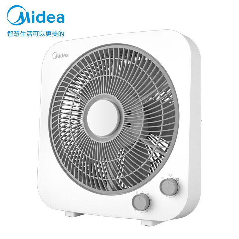 美的(Midea) 转页电风扇 KYT30-21MA 台式鸿运扇 桌面风扇 四档定时办公室宿舍风扇