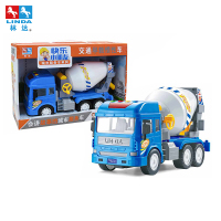 林达-会讲故事的城市服务车-搅拌车8030-8工程车声光音乐玩具车3-8岁男孩玩具