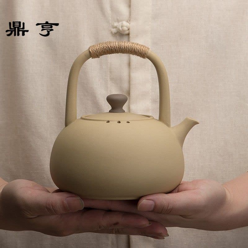 鼎亨紫砂功夫陶瓷煮茶器 黑茶套装家用茶壶提梁陶炉烧水壶 茶炉酒图片