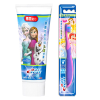 佳洁士(Crest)儿童套装混合装冰雪奇缘牙膏+5-7岁牙刷 宝洁出品