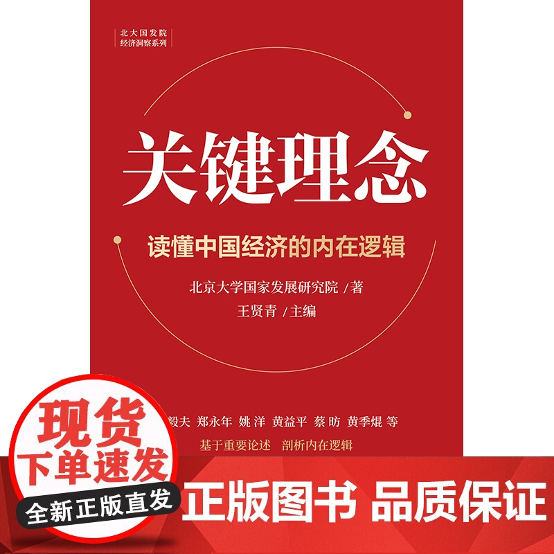 关键理念 北京大学国家发展研究院著 王贤青主编 林毅夫郑永年黄益平姚洋蔡昉等20位学者解读中国发展的关键理念 中信出版社高清大图