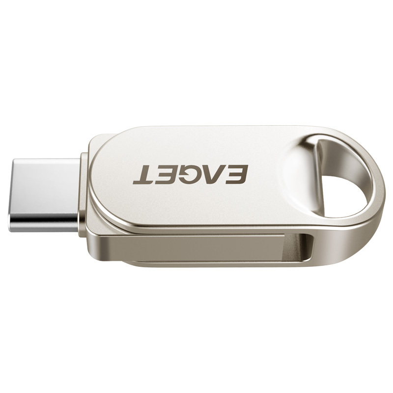 忆捷(Eaget) HT10手机U盘Type-C USB3.2双接口手机电脑多用车载旋转优盘金属 32G