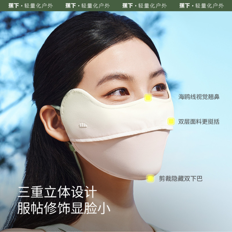 腮红护眼角立体防晒口罩塑颜修容AL33424开车防紫外线女夏遮阳