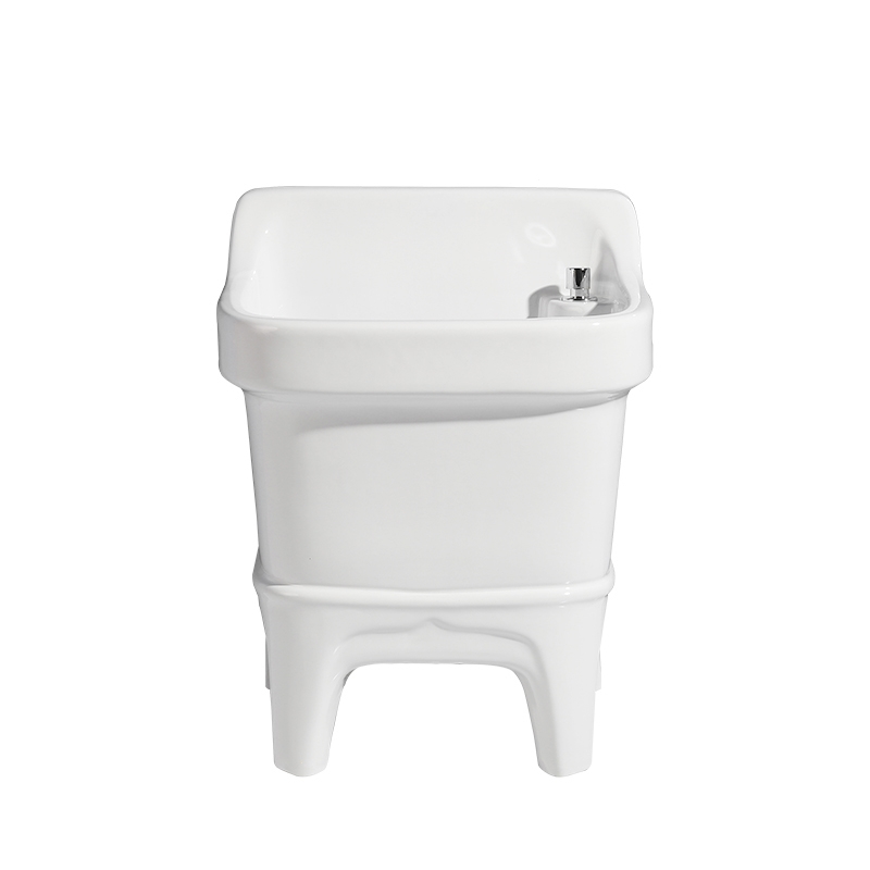 拖把池阳台小号陶瓷洗拖布池时光旧巷墩布池家用卫生间方形自动下水器