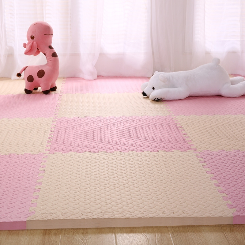 泡沫地垫儿童卧室爬爬垫拼接爬行垫智扣家用拼图地板加厚垫子视频