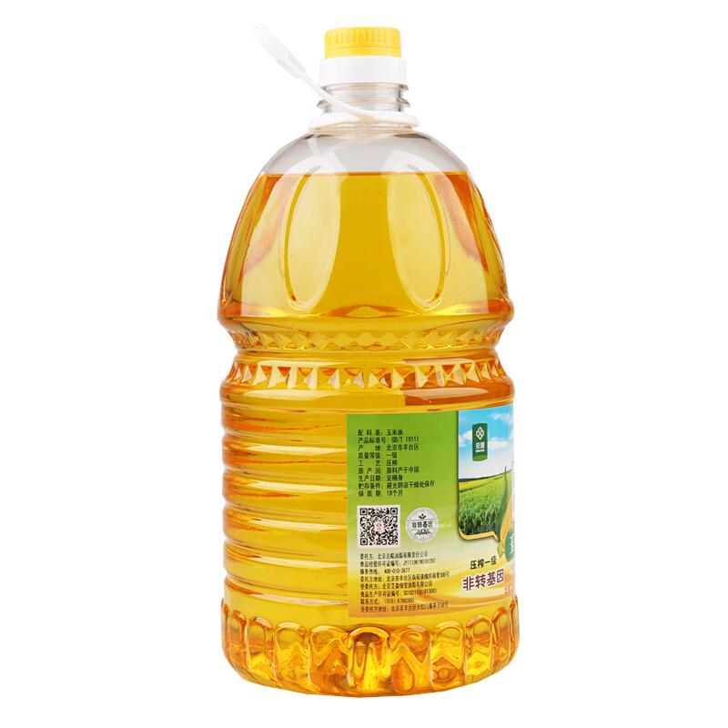 古船玉米油5L 压榨一级 非转基因 家庭食用油