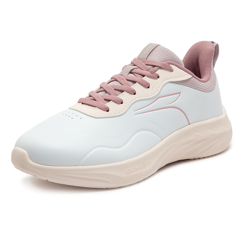 361°女鞋运动鞋轻便鞋子软底休息跑步鞋皮面舒服跑鞋女高清大图