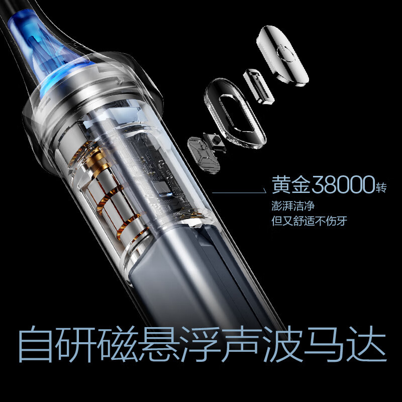 创维小冰棍电动牙刷 成人声波震动电动牙刷 情侣款送男友/送女友 情侣豪华款(送防菌仓盒旅行盒)高清大图