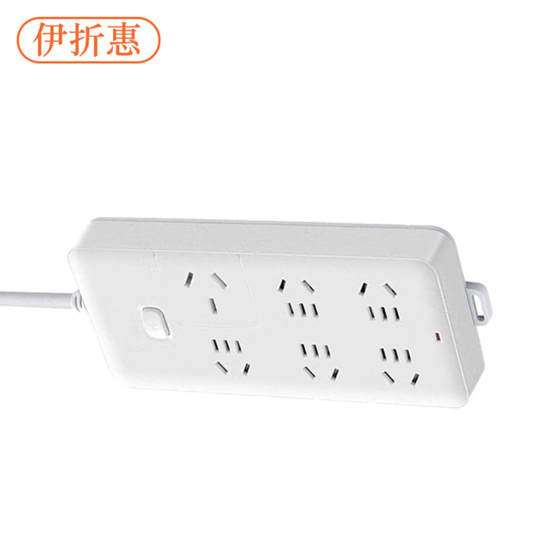 伊折惠 YZHGW-0913 总控6位3米 插排 (计价单位:个) 白色高清大图