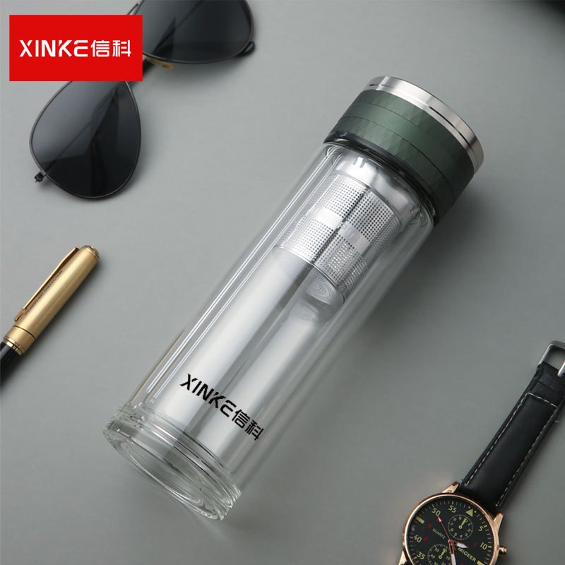 信科XG2125双层玻璃杯300毫升