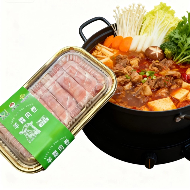 新鲜羊霖羊肉火锅食材涮肉煎烤爆炒无添加原切内蒙古羊肉高清大图