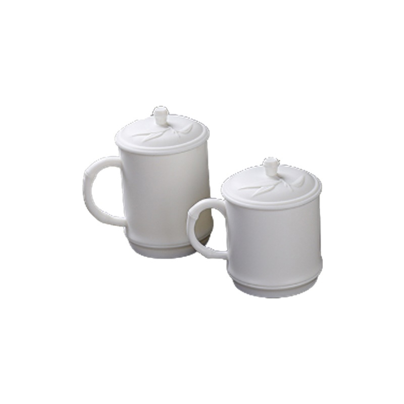拓牌 素烧羊脂玉瓷子母杯 办公杯茶杯 圆润杯口舒适杯把 TP029高清大图