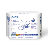 abc 卫生巾 日用 超薄0.1cm 240mm*单包8片装 KMS清凉舒爽 棉柔表层 姨妈巾