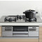 日本原装进口NORITZ/能率燃气灶Piat Multi Grill系列全黑色N3S13PWAAFBAE天然气75cm