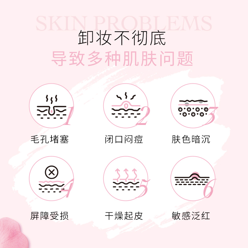 欧莱雅(L’OREAL)花萃净透卸妆油50ml旅行装5件 深层净透温柔呵护卸妆油 大粉罐