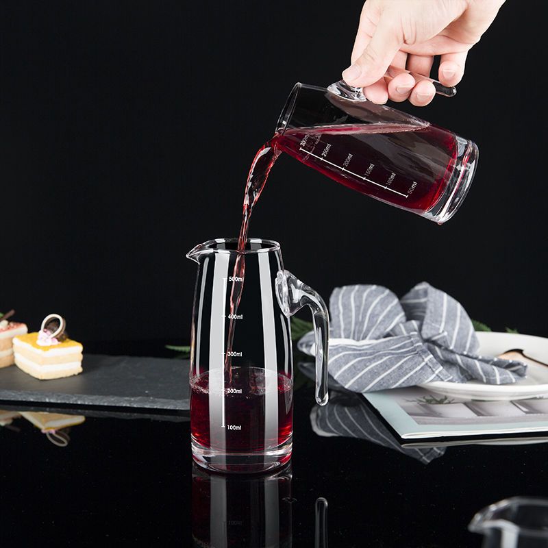 玻璃带刻度家用白酒分酒器创意扎壶分酒壶醒酒器量酒器白酒杯套装