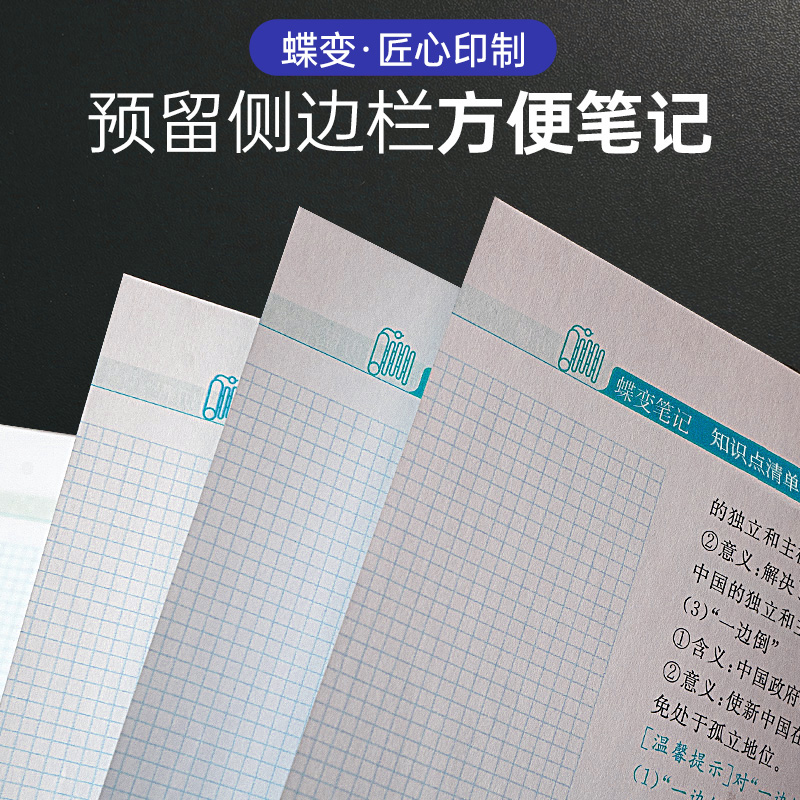 笔记本6 新高考版 [正版]2024版高考蝶变 学霸笔记高中语文数学英语物理化学生物政治历史地理9科可选 知识点总结大全高清大图