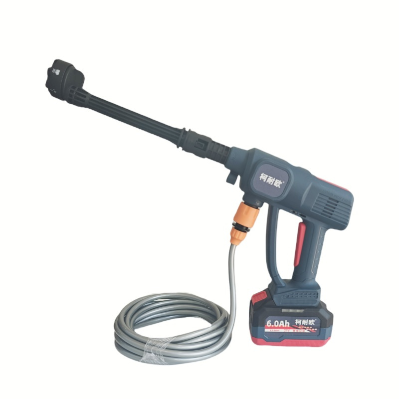 柯耐欧充电式锂电便携式高压水枪清洗机高清大图