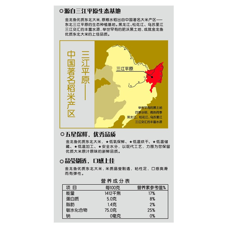 金龙鱼大米 东北优质大米5kg重