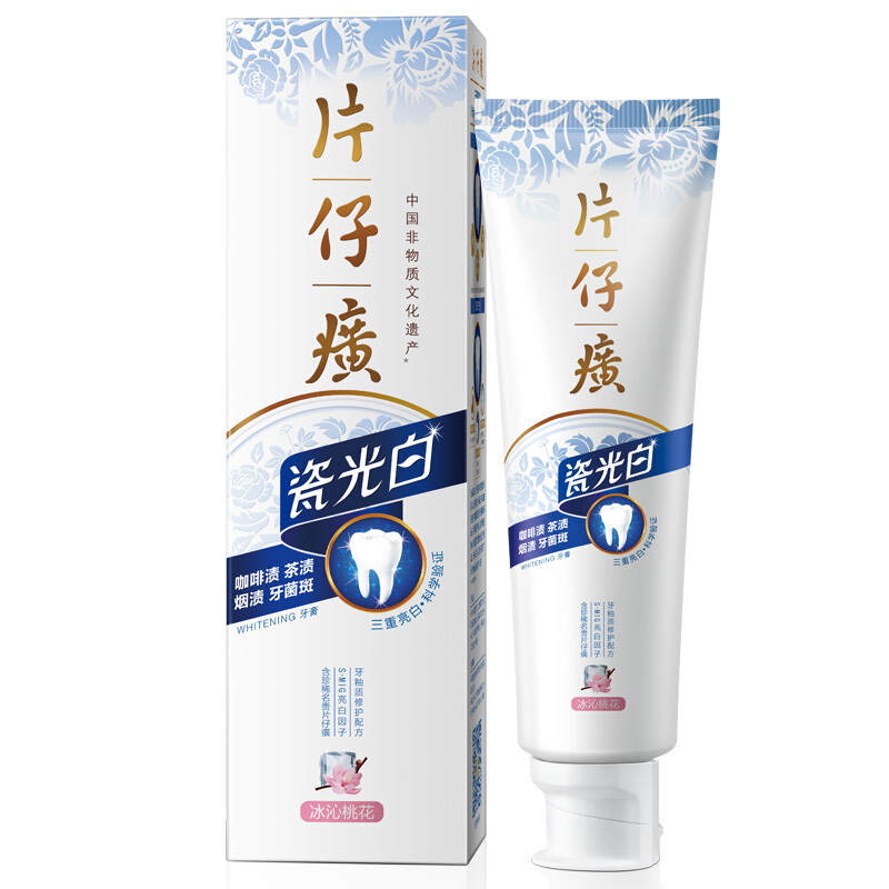 片仔癀瓷光白牙膏(冰沁桃花)105g