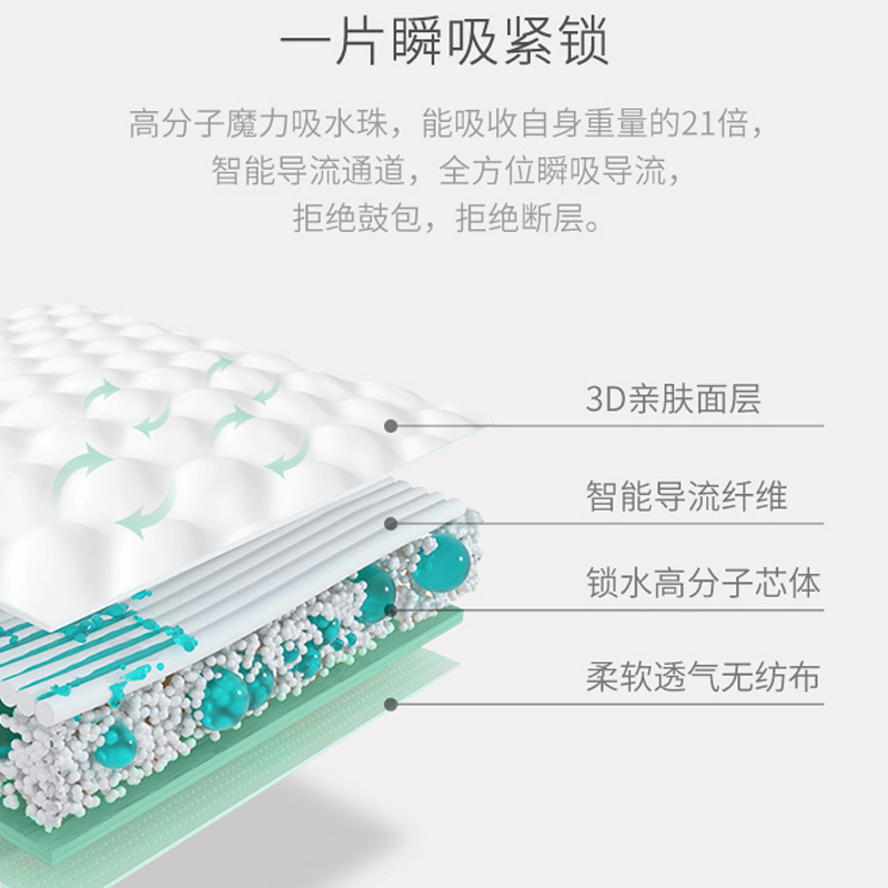 巴布豆轻薄柔护纸尿裤一包装L号22片