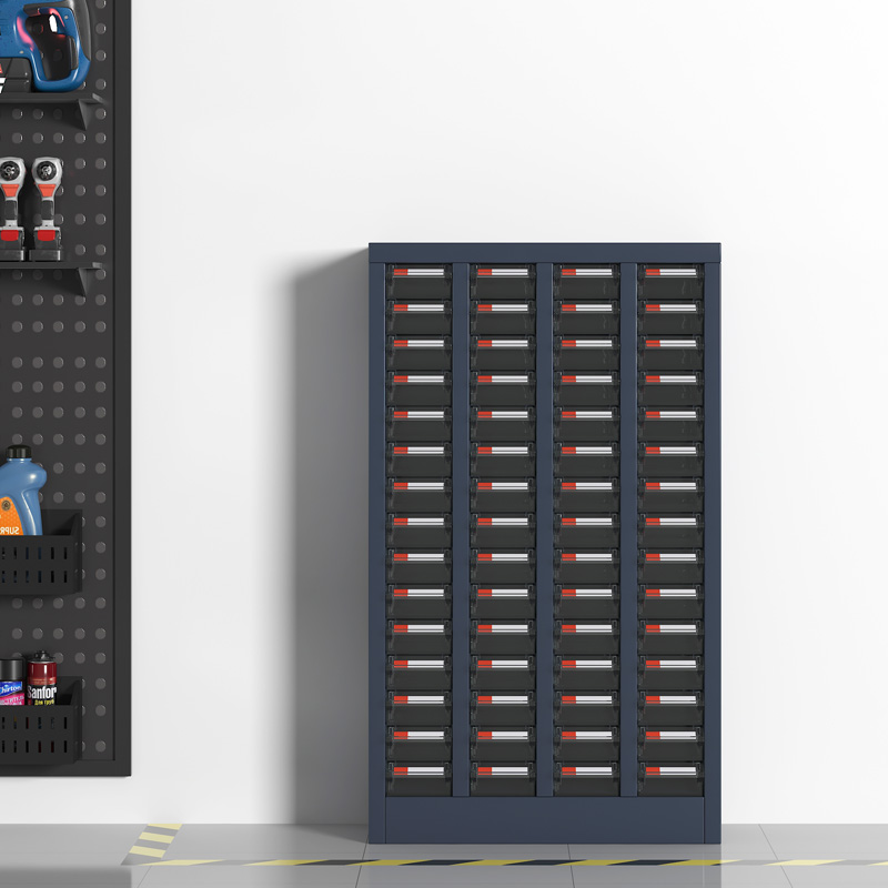 臻远 ZYLJG-W47 零件柜 60抽透明无门小号 526*220*885高清大图