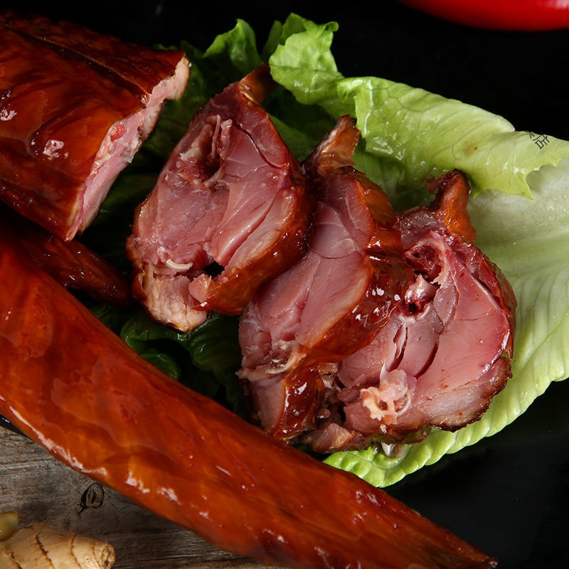 湖南特产腊火鸡翅膀整只 湘菜农家自制柴火烟熏腊鸡火鸡翅腊肉