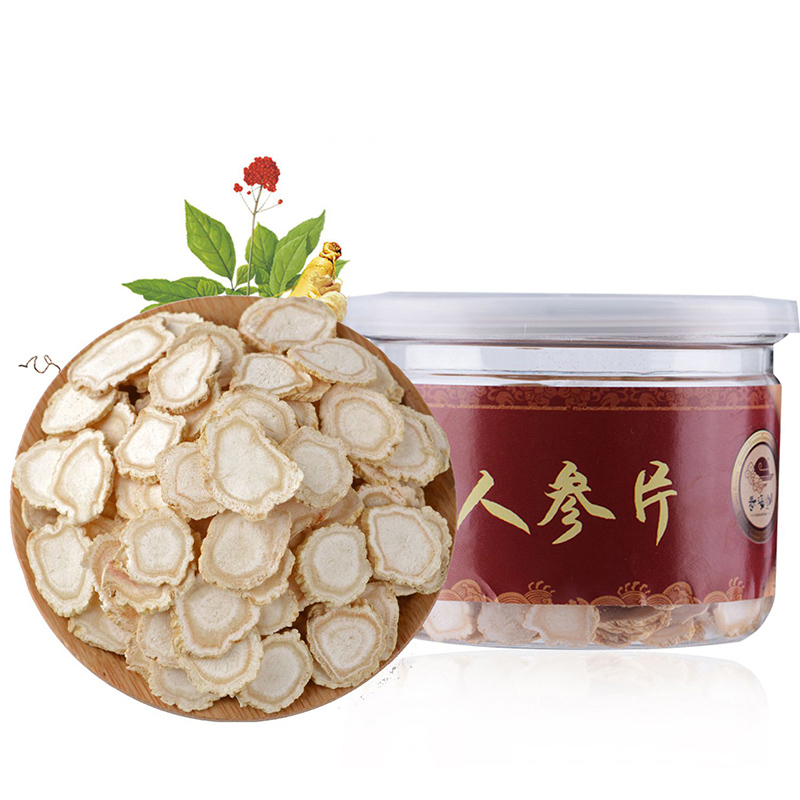 春海堂 长白山东北人参切片 50g 1.2-1.4cm人参皂苷片含片 高丽参 泡酒养生