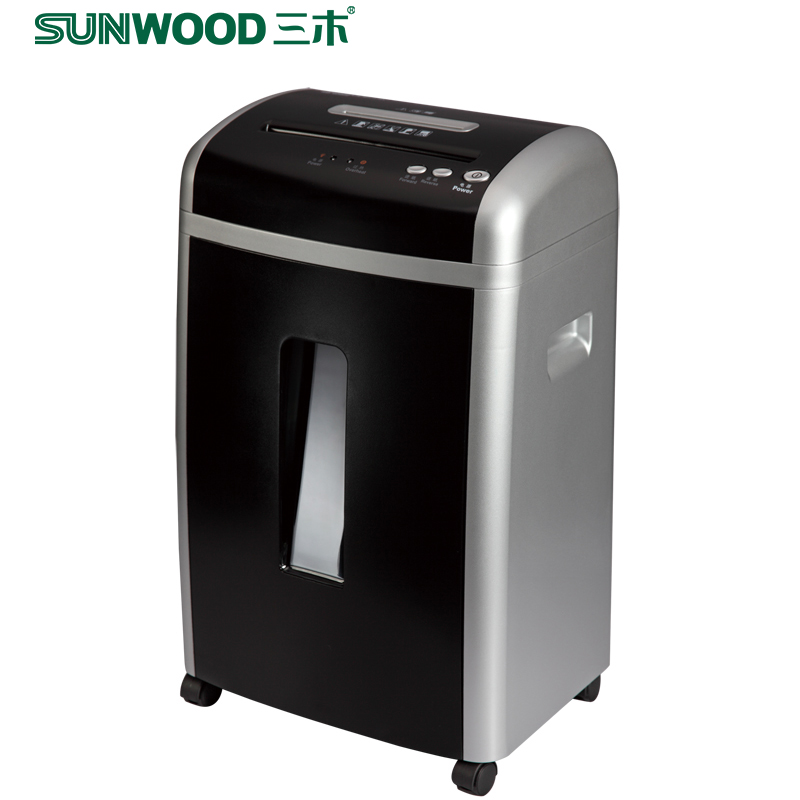 三木(SUNWOOD)SD9355碎纸机 大功率粉粹机碎钉卡光盘低音 双入口碎光盘 2*8mm粒