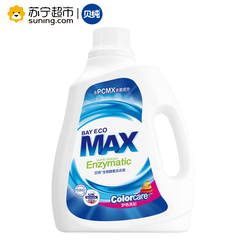 Baymax 贝纯生物酵素洗衣液 护色亮彩 3kg/瓶 英国BIMAX授权