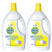 Dettol滴露清新柠檬香味衣物除菌液3L*2瓶配合洗衣液消毒液含有助洗成分辅助洗涤抑菌99.9%