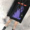 原宿情侣体恤街头上衣bf秋装中长款圆领长袖T恤女宽松韩版学生潮