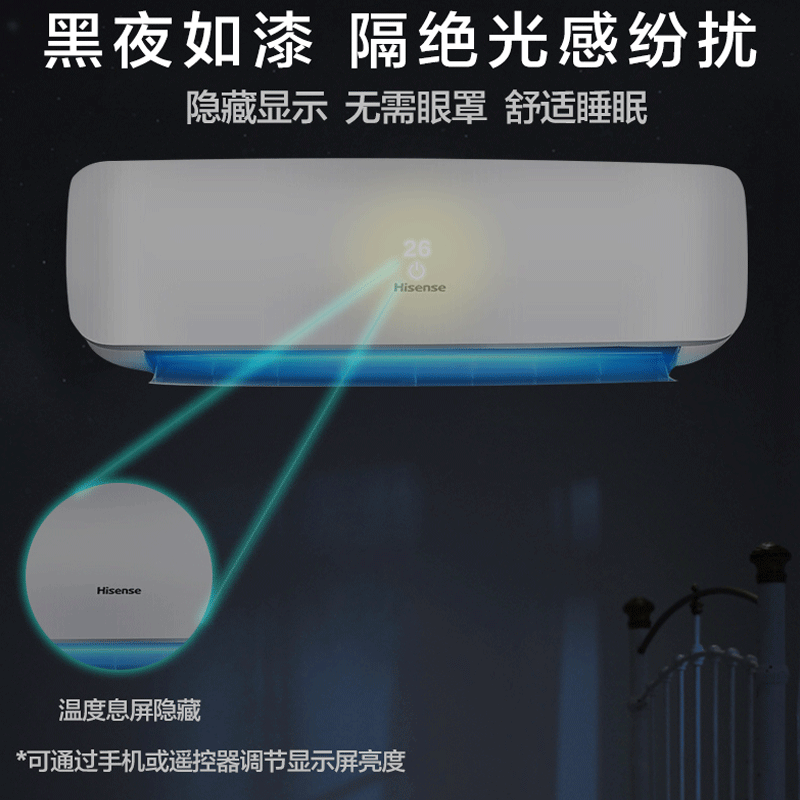 海信(Hisense)KFR-72GW/G860D-X1一价全包(包9米铜管)空调 3匹 一级能效 冷暖变频 挂壁式高清大图