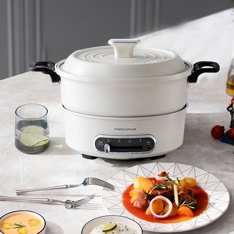 摩飞 MR9087 多功能小电锅 3L(台) 椰奶白高清大图