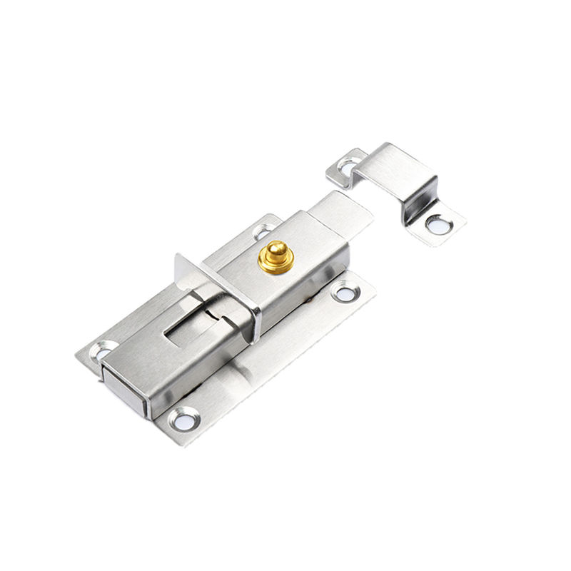 蒙企智品平底不锈钢双头自弹插销4寸/个