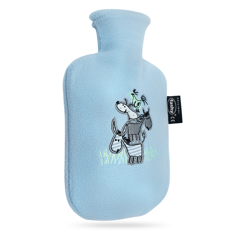 德国进口 费许fashy注水式热水袋 暖水袋 暖脚暖手腰肩颈 经期暖腹 小号配布套款 保暖用品0.8L高清大图