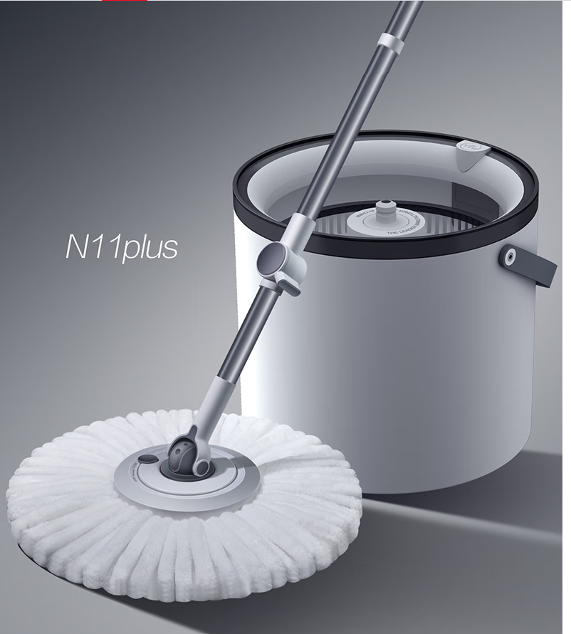 大卫国产旋转强力拖把塑料材质客厅清洁神器高效去污设计