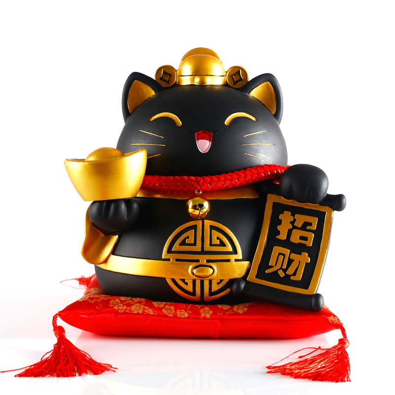 金色招财猫大号摆件家居财猫储蓄存钱罐店铺开业收银台创意礼品