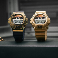 卡西欧手表 G-SHOCK 达摩不倒翁主题系列金色配色 特殊背刻 防水防震运动表款DW-6900/GM-6900