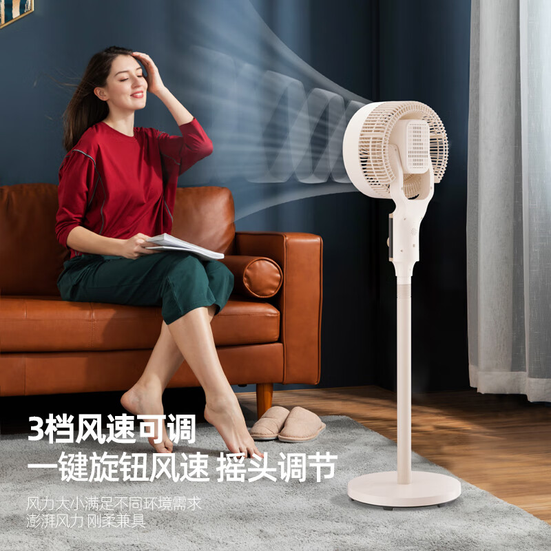 迈卡罗 (Macaiiroos)空气循环扇电风扇家用净化循环智能落地扇轻音大风力台立式高清大图