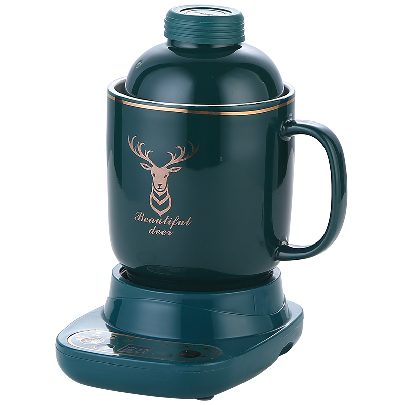 万田电炖杯多功能煮粥养生杯办公室迷你煮茶杯煮牛奶电加热烧水杯1人2