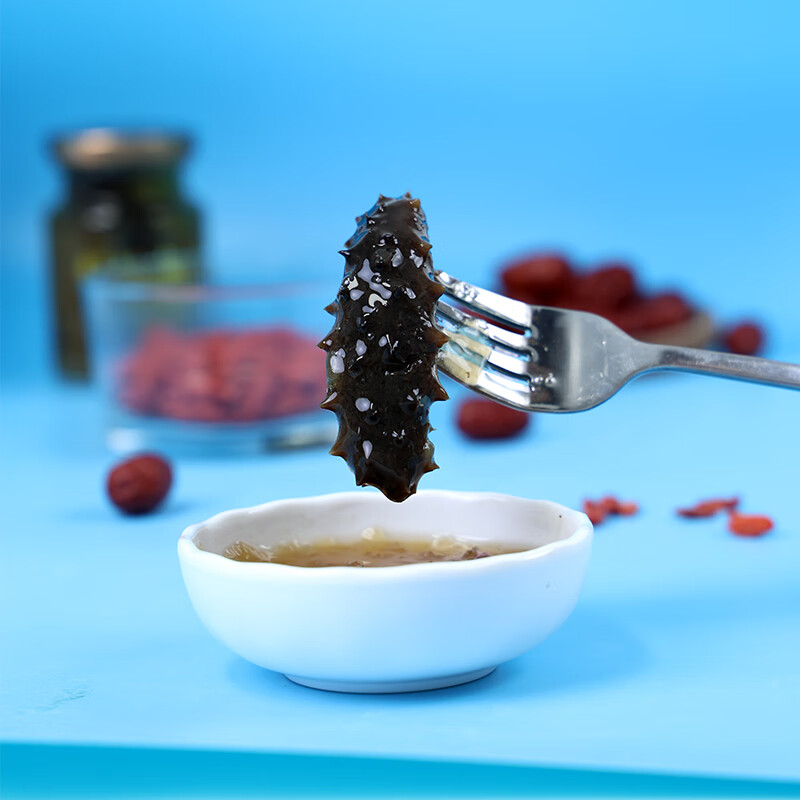 星龙港 鲜炖海参(开盖即食)800g(100g*8瓶) 单位:盒高清大图